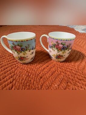 Bone China rose of England Porcelain Mugs Set floral
